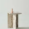 MELETO Sidobord Marmor 35x35 Cm